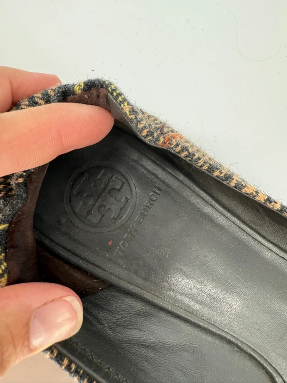 Tory Burch Ballet Flats Plaid Size 10.5